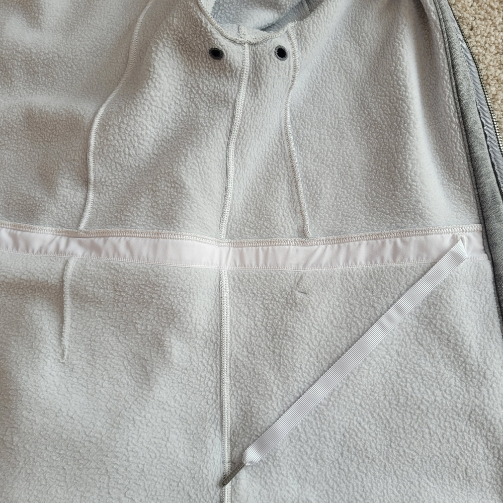lululemon athletica Gray and White Zip Hoodie Jacket - Picture 10 of 12